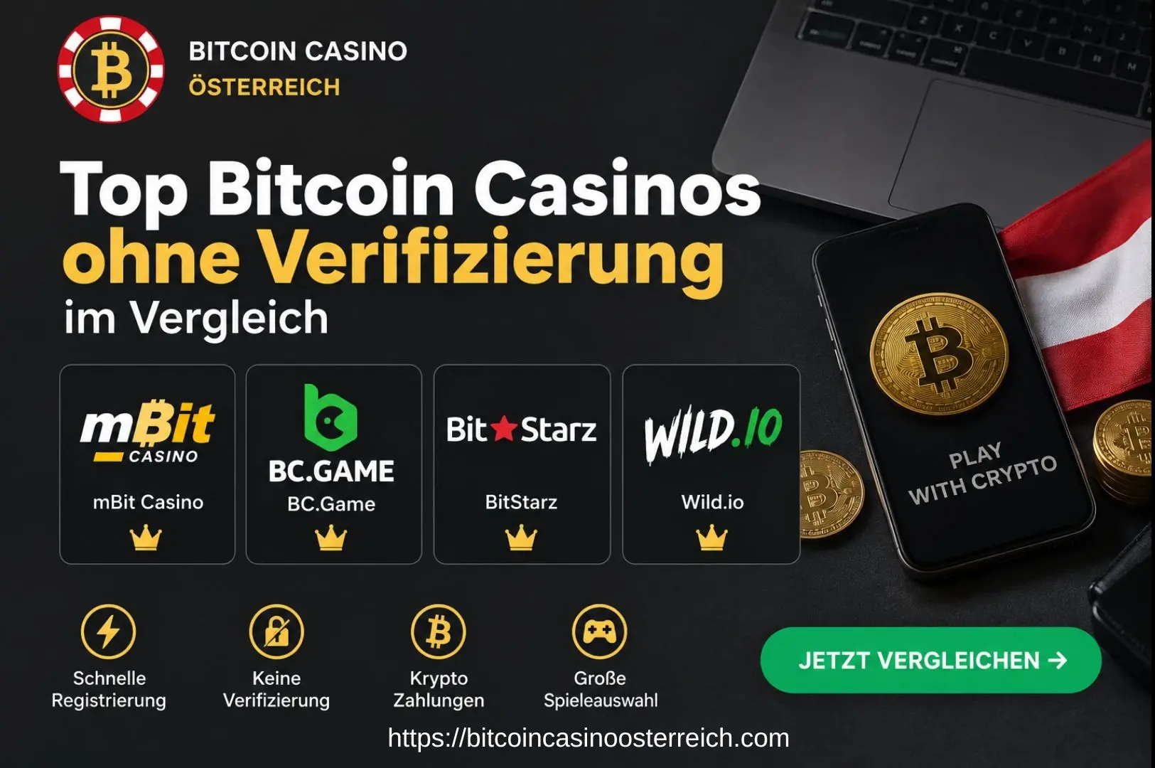 Bitcoin Casino ohne Verifizierung und ohne KYC