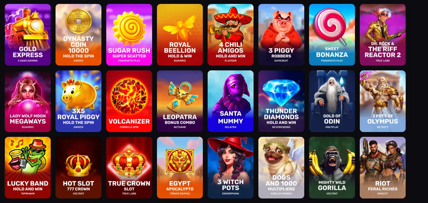 Slots und Live-Spiele im Crownslots Casino